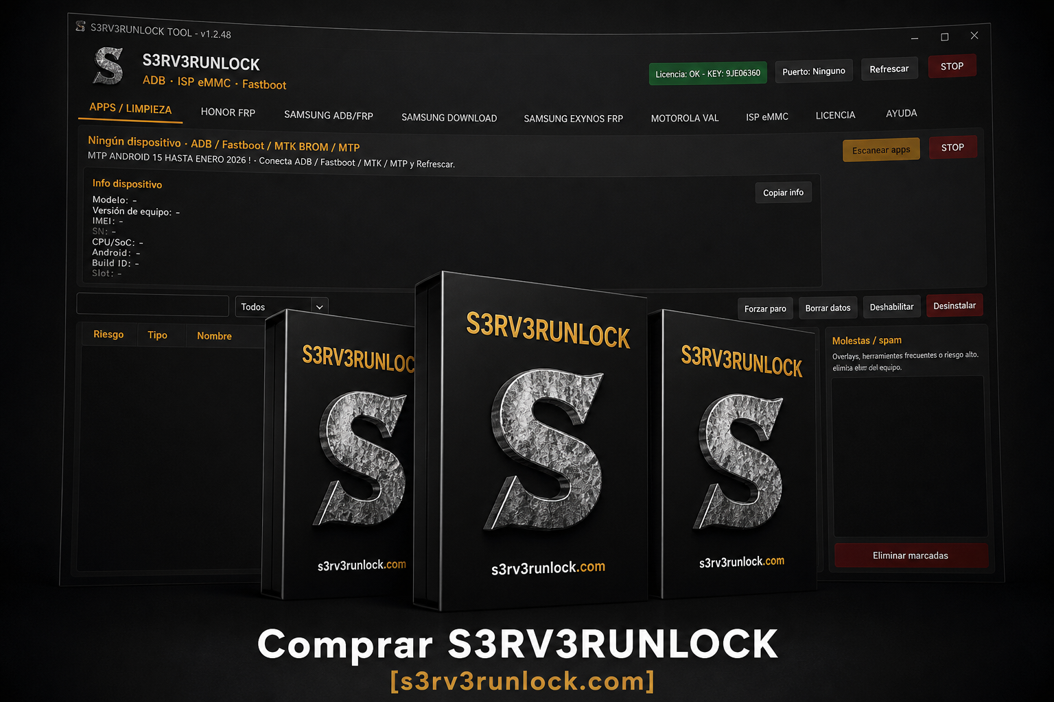 S3RV3RUNLOCK-TOOL INSTANT ACTIVACION ✔